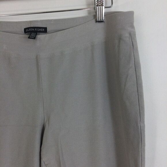 Eileen Fisher Womens Viscose Pull on Stretch Casual Tapered Pants Gray Sz Medium - Picture 2 of 10